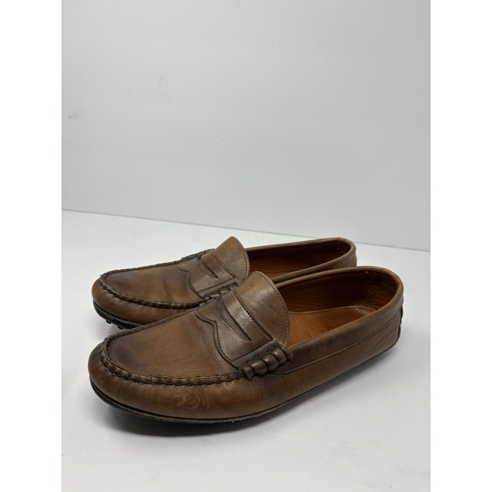 Allen Edmonds Mens Siesta Key Penny Loafer Size 9.5 D Brown Leather Casual Shoe